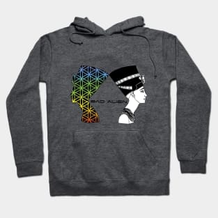 Nefertiti Rainbow Flower of Life Hoodie